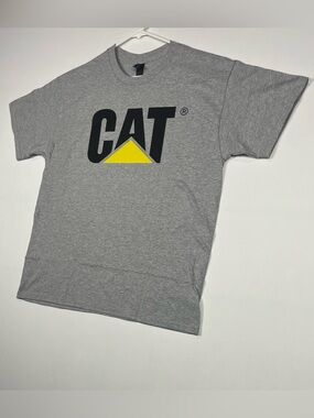 Caterpillar Logo Work Tee (Brand New Condition) CAT Gray Short Sleeve T-Shirt